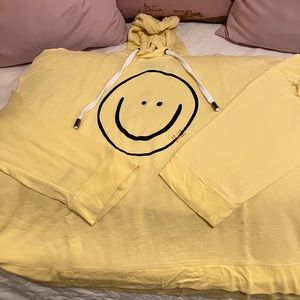 Peace Love World long-sleeve hoodie TShirt